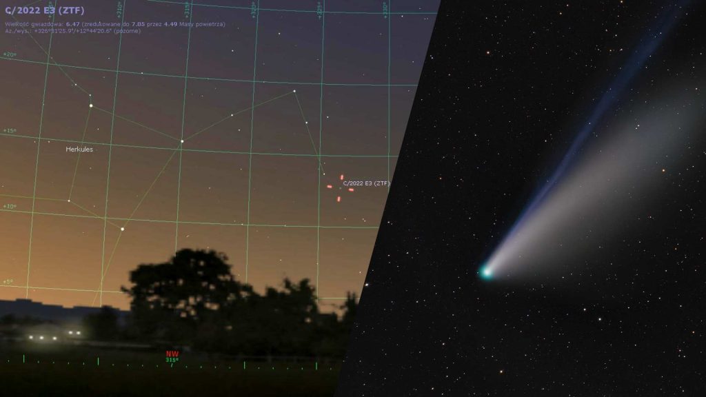 kometa stellarium
