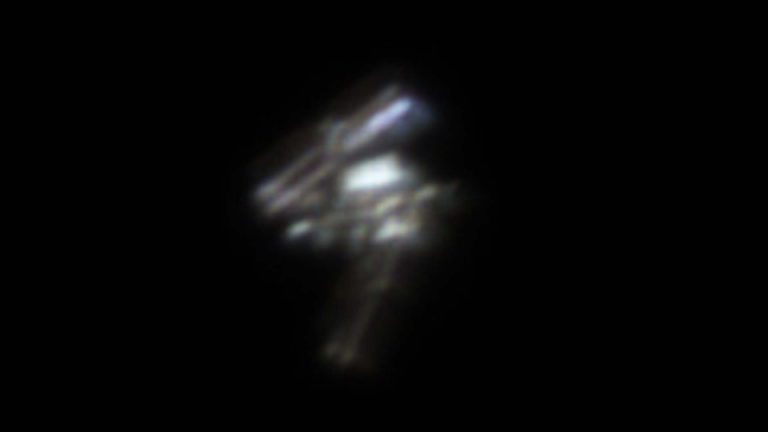 ISS przez teleskop