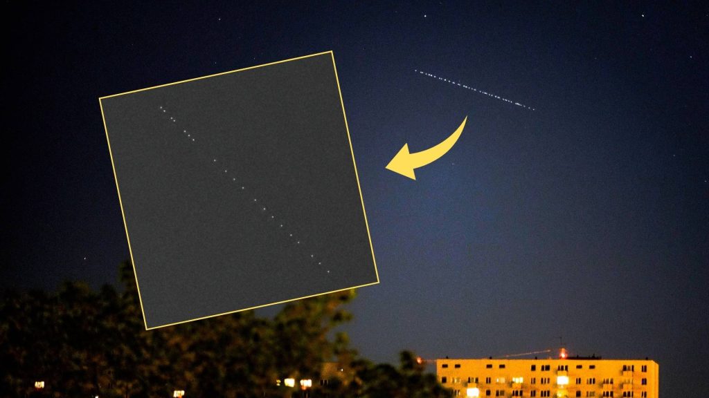 Starlinki 16.10.2024 nad Polską