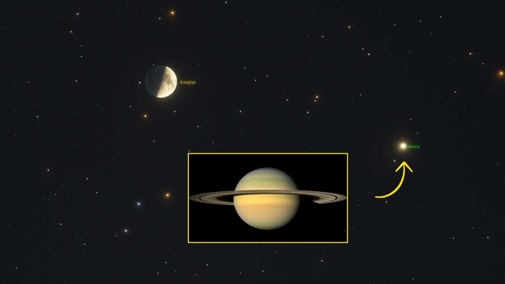 Saturn i Księżyc - 08.12.2024