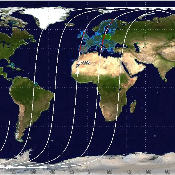 POLSA - mapa dla obiektu COSMOS 1812