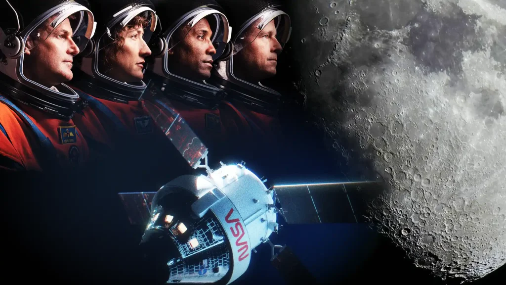 Artemis II obok Księżyca