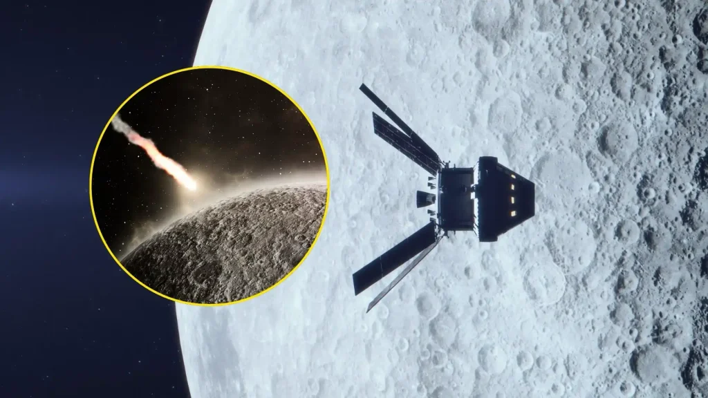 Artemis II obok Księżyca